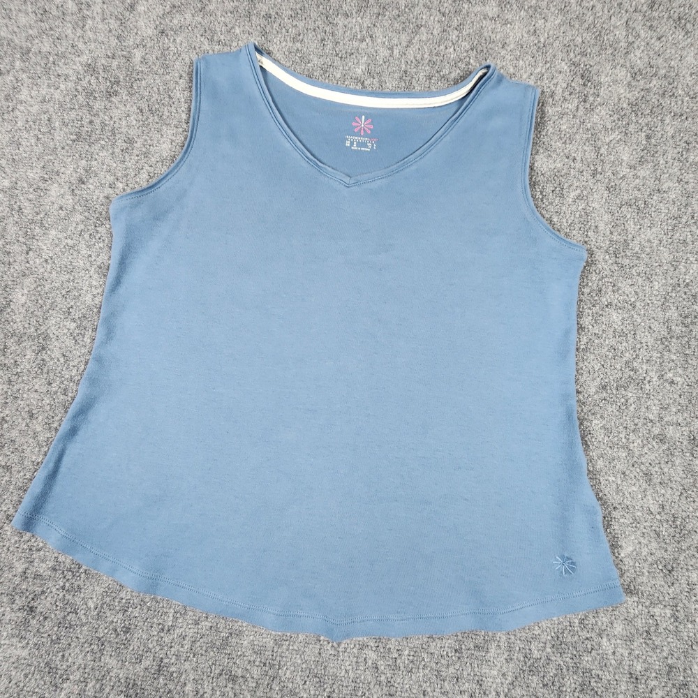 Isaac Mizrahi‎ Live Essentials 2 Piece Cardigan and Tank Set Blue Womens Medium
